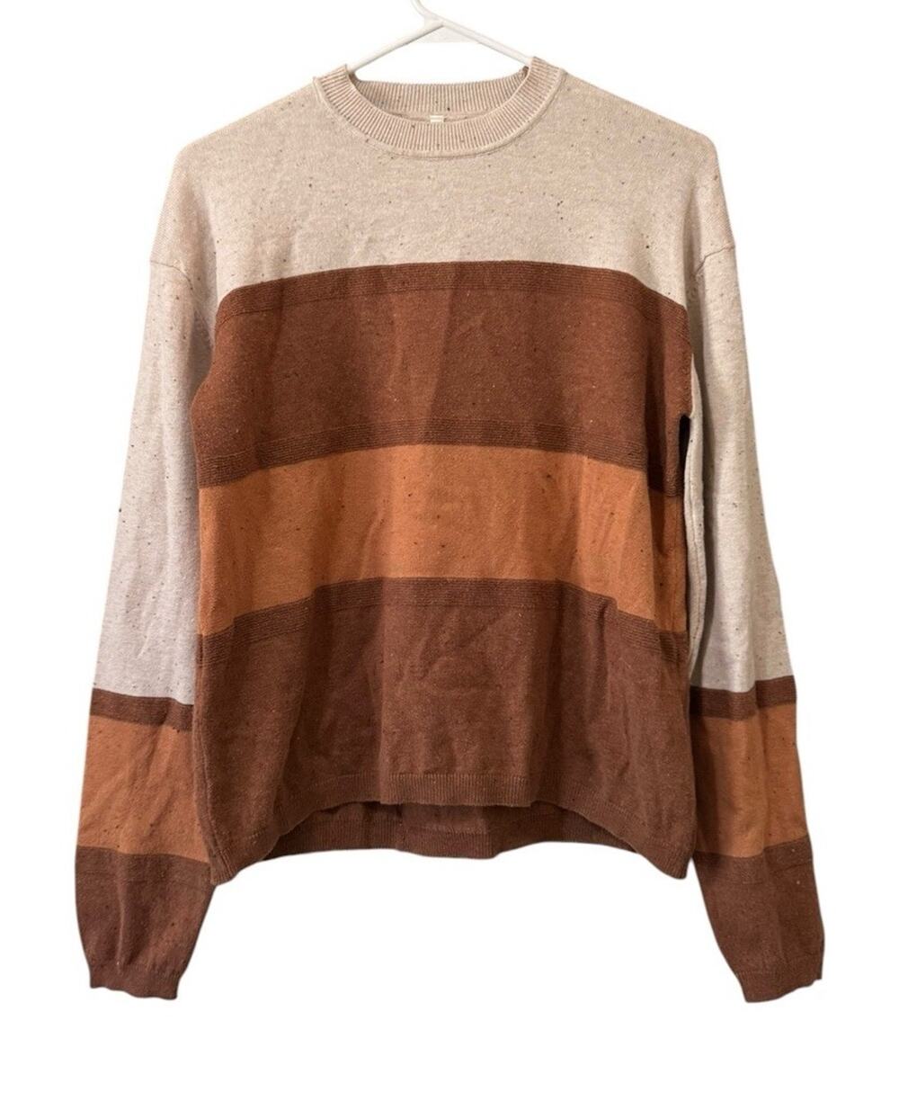Kuhl Women Size Small Valencia Sweater Speckled Knit Crewneck Colorblock READ